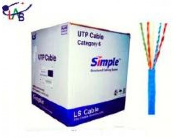 Dây Cáp Mạng Cat6 LS Màu Xanh - Mã: UTP-G-C6G-E1VN-M 0.5X4P/Blue